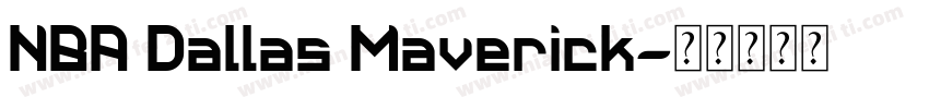 NBA Dallas Maverick字体转换